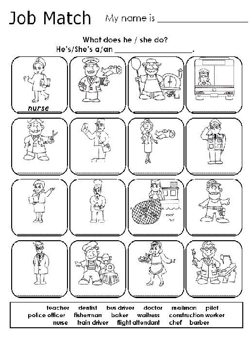 Inglês no dia a dia: Profissões (Occupations) - Atividades